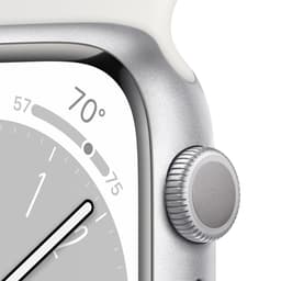 Apple Watch Series 8 - 45mm - Zilver Aluminium — thumbnail 3