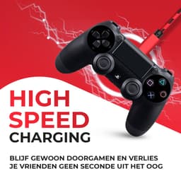 ProFPS Oplaadkabel - Geschikt voor PS4 Controller - 3 Meter - Nylon — thumbnail 4