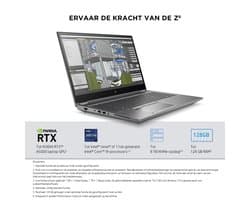 HP ZBook Fury 15.6 inch G8 Intel® Core™ i7 i7-11850H Mobiel werkstation 39,6 cm (15.6") Full HD 32 GB DDR4-SDRAM 1 TB SSD NVIDIA RTX A2000 Wi-Fi 6 (802.11ax) Windows 11 Pro Grijs