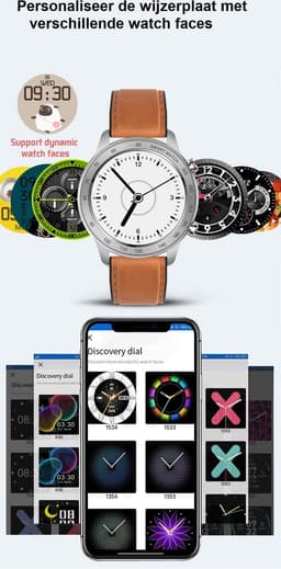 Belesy® MALIBU – Smartwatch Heren – Smartwatch Dames – Horloge – 1.3" Touchscreen – Stappenteller – Calorieteller – Hartslagmeter – Bloeddrukmeter – Zuurstofgehalte – Multi Sporten – Wijzerplaat Personaliseren – Slaapmonitor – Zilver Staal — thumbnail 5