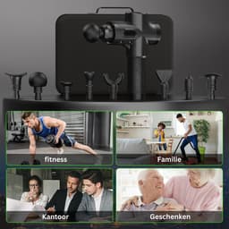 White-Label® Massage Gun Professioneel - Massage Apparaat - Theragun - Zwart — thumbnail 3