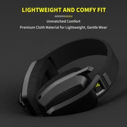BINNUNE BW06 - 2.4GHz Draadloze Gaming Headset - Bluetooth koptelefoon - Met microfoon - Geschikt voor PC, PlayStation - Zwart — thumbnail 3