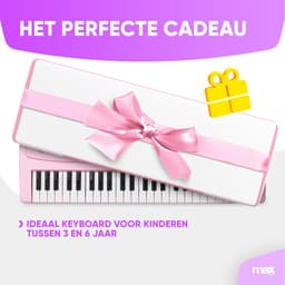 Speelgoed piano kinderen - MAX KD49P kinder piano met 49 toetsen - Ingebouwde ritmes en microfoon - Roze — thumbnail 5