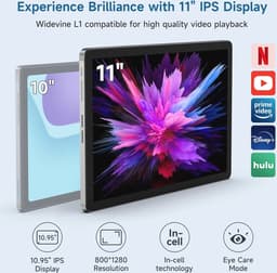 11 inch HD Tablet met Octa-core, 128GB Opslag, 8000mAh, 4G LTE, WiFi en GPS — thumbnail 3