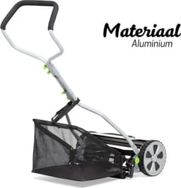 Grasmaaier Handmatig – Grastrimmer Met 20 Liter Opvangbak – Handmaaier 40 Cm Breed – Kooimesmaaier Met 4 Posities — thumbnail 5