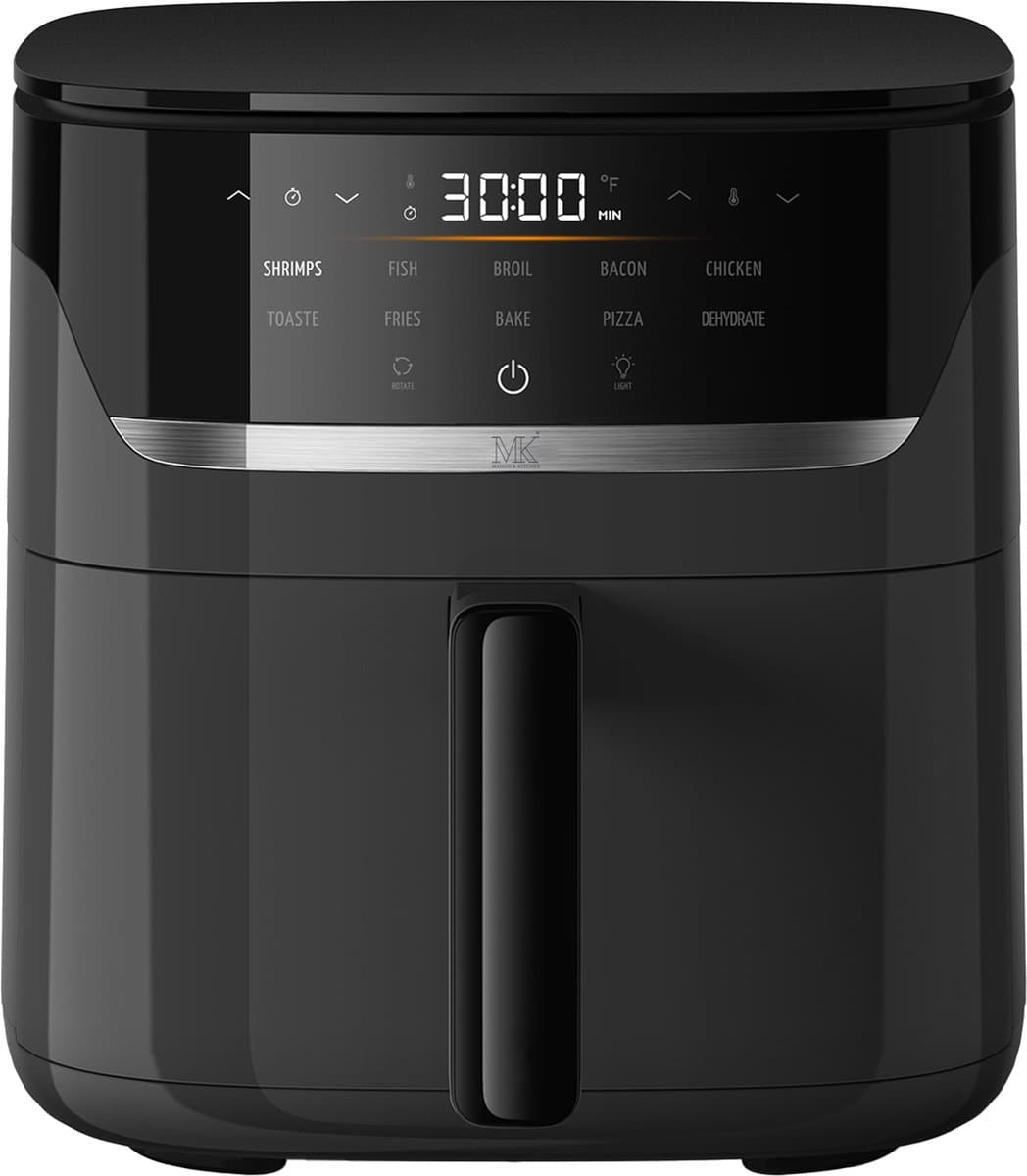 Maison & Kitchen Airfryer - Heteluchtfriteuse - PFAS-vrij - 1500W - 5L Inhoud - 80ºC tot 200ºC - Zwart — afbeelding 1