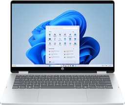 HP OmniBook 5 Flip 2-in-1 14-fp0250ndx Intel Core 5 120U Hybride (2-in-1) 35,6 cm (14") Touchscreen 2K 8 GB LPDDR5-SDRAM 512 GB SSD Wi-Fi 6 (802.11ax) Windows 11 Home Zilver QWERTY — thumbnail 1