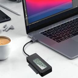 Harde Schijf Adapter - Externe Harde Schijf Dock - Data Herstel - Snelle Schrijfsnelheid - Tot 16 TB - Zwart — thumbnail 2
