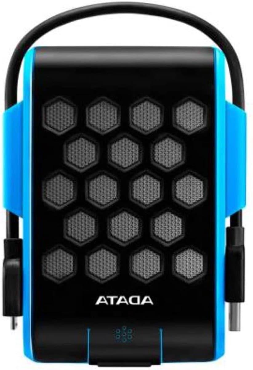 Externe Harde Schijf - Draagbare Opslag - Bestanden Opslaan - IP68 Waterdicht - 1 TB - Zwart Blauw — afbeelding 1