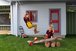 Husqvarna speelgoedgrasmaaier voor kinderen met aan/uitknop. — thumbnail 4