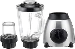 Keukenmixer met Molen - Foodprocessor Kruidenmolen - Maaltijden Bereiden - Afneembare Glazen Beker - 1.5 Liter - Zwart — thumbnail 1