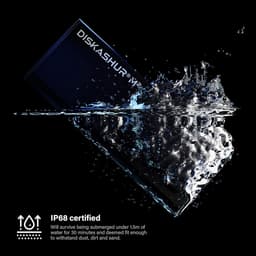 Externe SSD - Draagbare Opslag - Veilige Data Opslag - PIN Verificatie - 1 TB - Zwart — thumbnail 2