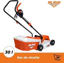 Elektrische Grasmaaier – Grasmachine – Grasmaaier – Tuinmaaier – Gazonmaaier – 1200 Watt Motor – 32 cm Maaibreedte — thumbnail 4