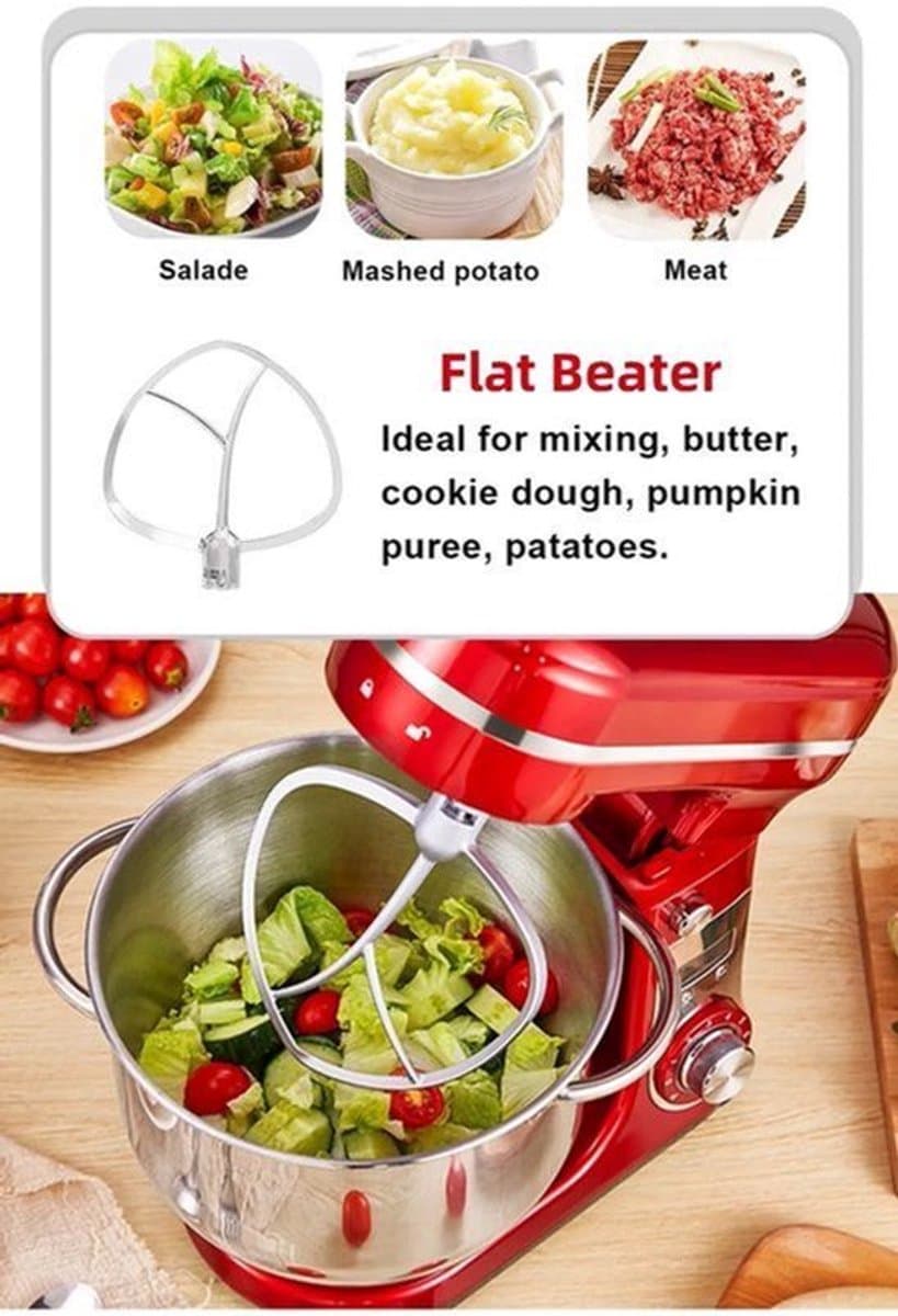 Keukenmachine - Foodmixer Met 1200W Krachtige Motor - Keukenmachine Bosch Met 6L RVS Kom — afbeelding 1