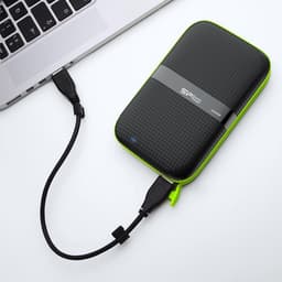 Externe Harde Schijf - Draagbare Opslag - Bestanden Opslaan - Militaire Kwaliteit Bescherming - 5 TB - Zwart — thumbnail 2