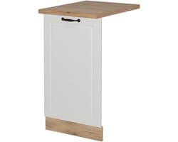 Vaatwasserfrontpaneel - Paneel vaatwasser Keukenfront - Keuken Integratie - Perfect Geïntegreerd - 45 cm - Wit Landhuis