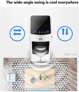 Mobiele airco 7000 BTU 3-in-1 Klasse A draagbare airconditioning met afstandsbediening 24-uurs timer 5L tank tot 90m² — thumbnail 4