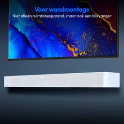MEDION P61155 2.0 soundbar met Bluetooth (incl. afstandsbediening, touchbediening, HDMI (ARC), AUX, optische ingang, 2 x 30 W RMS) wit — thumbnail 3