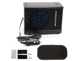 Draagbare autokoeler/-airco met instelbare snelheid – 12V mini-koelventilator (verdampingskoeling) voor thuis, kantoor of auto