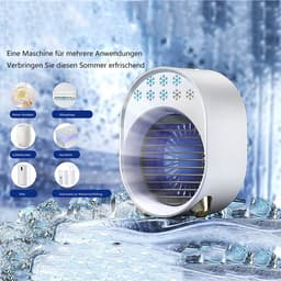 Luchtkoeler met verdampingskoeling, mini-ventilator, airconditioning — thumbnail 4