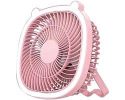 Oplaadbare campingventilator met led-lantaarn – draagbare ventilator voor tenten en buiten