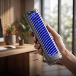 Torenventilator - Ventilator - Mobiele Aircooler - Desktop Ventilator - Mini Luchtkoeler - 2000mAh - Tafel + Muur - Stille Motor - 3 Standen - Tower Fan - Voor Woonkamer Slaapkamer en Kantoor — thumbnail 3
