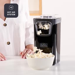 Popcornmachine - Popcorn maker - Snacks Maken - Zonder Olie - 1100 Watt - Zwart — thumbnail 4