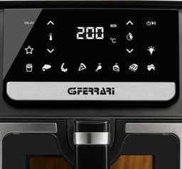 Heteluchtfriteuse - Airfryer - Gezond Koken - Verhoogd Dienblad - 65 Liter - Zwart — thumbnail 3
