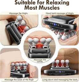 Thijox - Professioneel Massagepistool met 16 Verwisselbare Koppen, Instelbare Snelheden en 3 Massagemodi voor Rug, Schouders, Dijen en Spierpijnverlic — thumbnail 2