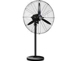 Industriële Voetstukventilator - Vloerventilator Ventilator - Werkruimte Koelen - Stille Mechanische Bediening - 20-29 inch - Zwart