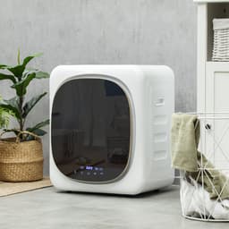 TEKROA® Luchtdroger - met timer en slim programma voor een lading van 4 kg - gemaakt van roestvrij staal en ABS - 48x40x56 cm - wit — thumbnail 1
