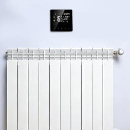 Slimme Thermostaat - Programmeerthermostaat Vloerverwarming - Comfort Vergroten - Spraakbesturing Compatibel - 10 x 10 x 6 cm - Zwart — thumbnail 3