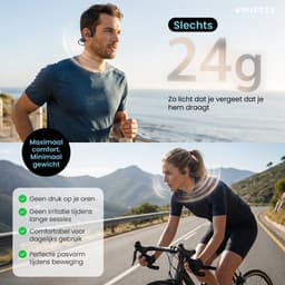 Swiftek Bone Conduction Headphone – IPX8 Waterdicht – Open Ear Sporthoofdtelefoon – Alle sporten – Bluetooth Koptelefoon Draadloos – Draadloze Oordopjes – Headset Draadloos – 8GB geheugen – MP3 speler — thumbnail 2