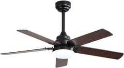 Plafondventilator - Met LED Verlichting en Afstandsbediening – ventilator - Ultra Stille DC Motor, Energiezuinig, 6 Snelheden, Timer & Lichtgeheugen, Laag Profiel Plafondventilator voor Slaapkamer en Woonkamer — thumbnail 1