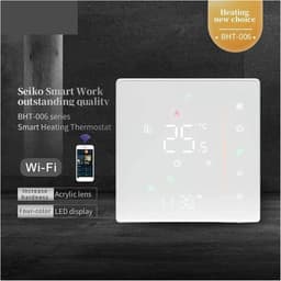 Slimme Thermostaat - Kamertemperatuurregelaar WiFi - Energie Besparen - Afstandsbediening via App - 95-240VAC - Zwart — thumbnail 5