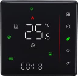 Slimme Thermostaat - Digitale Temperatuurregelaar - Comfortabele Verwarming - 7-Daagse Programmering - 95-240V - Nero — thumbnail 1