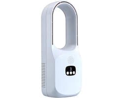 Bladloze Ventilator - Luchtcirculator Bureau - Persoonlijk Comfort - Warm en Koud - 38x13x38 cm - Enkel Attribuut
