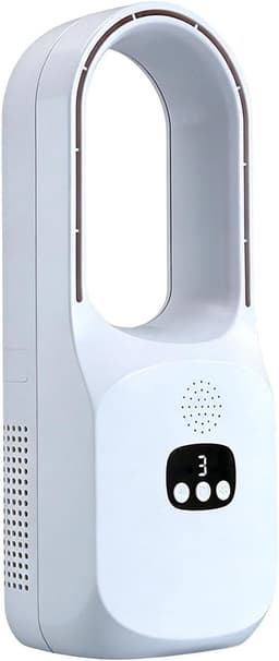 Bladloze Ventilator - Luchtcirculator Bureau - Persoonlijk Comfort - Warm en Koud - 38x13x38 cm - Enkel Attribuut — thumbnail 1