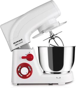 Keukenmachine - Mixer Standmixer - Bakken En Koken - Krachtige 1200W Motor - 5.5 Liter Kom - Wit — thumbnail 1