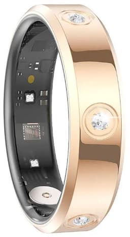 DrPhone RingSense Elegance Slimme Ring - Smart Ring - IP68 - Stappenteller - Goud - EU Maat 58 — thumbnail 1