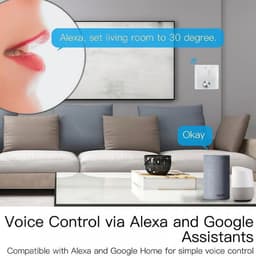 Slimme Thermostaat - Verwarming Regelaar - Energie Besparen - App & Spraakbesturing - 8.8 cm - Wit — thumbnail 5