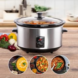 Multicooker - RVS - 3,5 Liter - Slow Cooker met Keramische Binnenpan - Voor 3-4 Personen — thumbnail 5