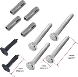 Opbergrek Stofzuiger - Wandhouder Accessoires - Opbergen Stofzuiger - Heavy Duty Staal - 2 Beugels + Tas - Zwart — thumbnail 5
