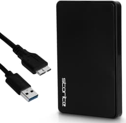 Externe harde schijf 1TB - USB 3.0 - zwart - snelle gegevensoverdracht - ShopVlot — thumbnail 3
