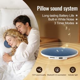 Pillow-Luidspreker-Bluetooth-5.4-TF-Kaart-Witte-Ruis-HiFi-Geluid-Lange-Batterijduur-Onder-Kussen — thumbnail 2
