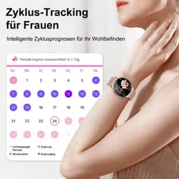 FOSMET Smartwatch Dames - Ultradun - 1,56" AMOLED Display - 20 Dagen Batterijduur - IP68 + 5ATM Waterdicht - 150+ Sportmodi - Bluetooth Bellen - SpO2 - Hartslagmeter - Bloeddrukmeting - Slaapmonitor - Notificaties - iOS/Android - Cadeau voor Vrouwen — thumbnail 3