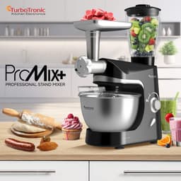 TurboTronic TT-006 / Keukenmachine - Staande Keukenmixer- keukenrobot -Foodprocessor - 5 Liter - 2000W - Zwart — thumbnail 3