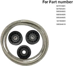 Grasmaaier Reparatie Kit - Onderdelen Set - Maaier Onderhoud - Veelzijdige Compatibiliteit - 301 Gram - Zwart — thumbnail 3
