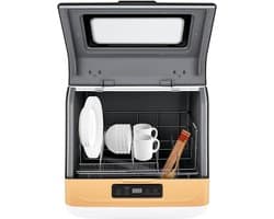 Tafelvaatwasser - Mini vaatwasser - Snel afwassen - 3 Programma's - 4-6 sets - Goud