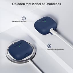 Studio Air Hoesje geschikt voor Airpods 4 - Schokbestendige Siliconen Case - Royal Blue — thumbnail 4